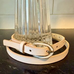 White House Black Market Baby Pink Belt